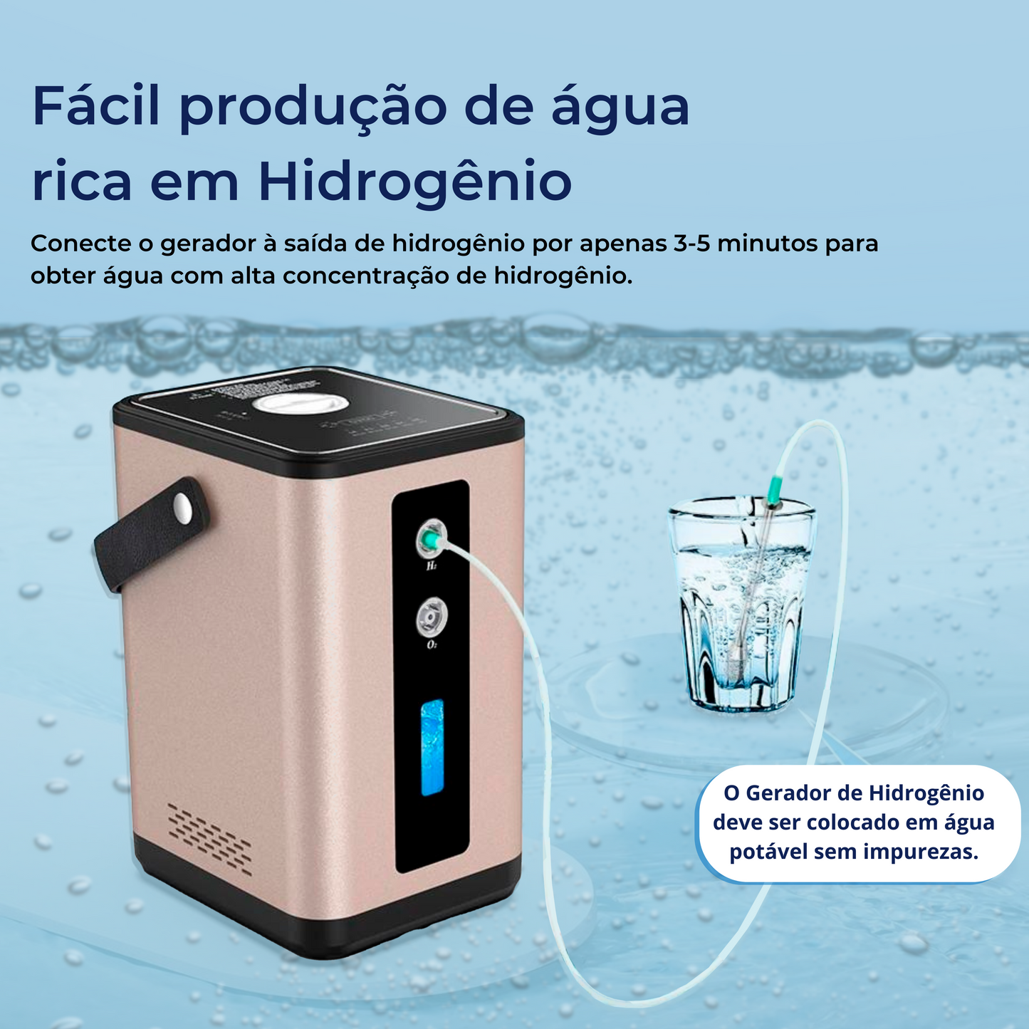 HM-450H+O - Gerador de Oxigênio Hidrogênio Inalador